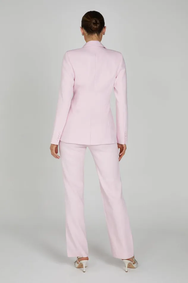 Meshki Blazers Women Helda Fitted Cinched Waist Blazer 8211 Blush Pink Blushpink Meshki Blazers Women Helda Fitted Cinched Waist Blazer 8211 Blush Pink Blushpink