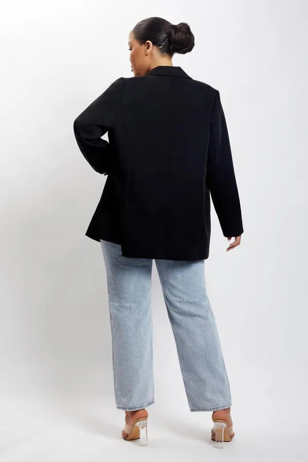 Meshki Blazers Women Madison Oversized Blazer 8211 Black Black