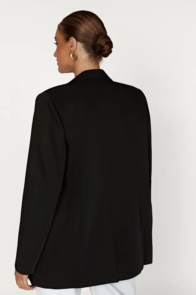 Meshki Blazers Women Madison Oversized Blazer 8211 Black Black