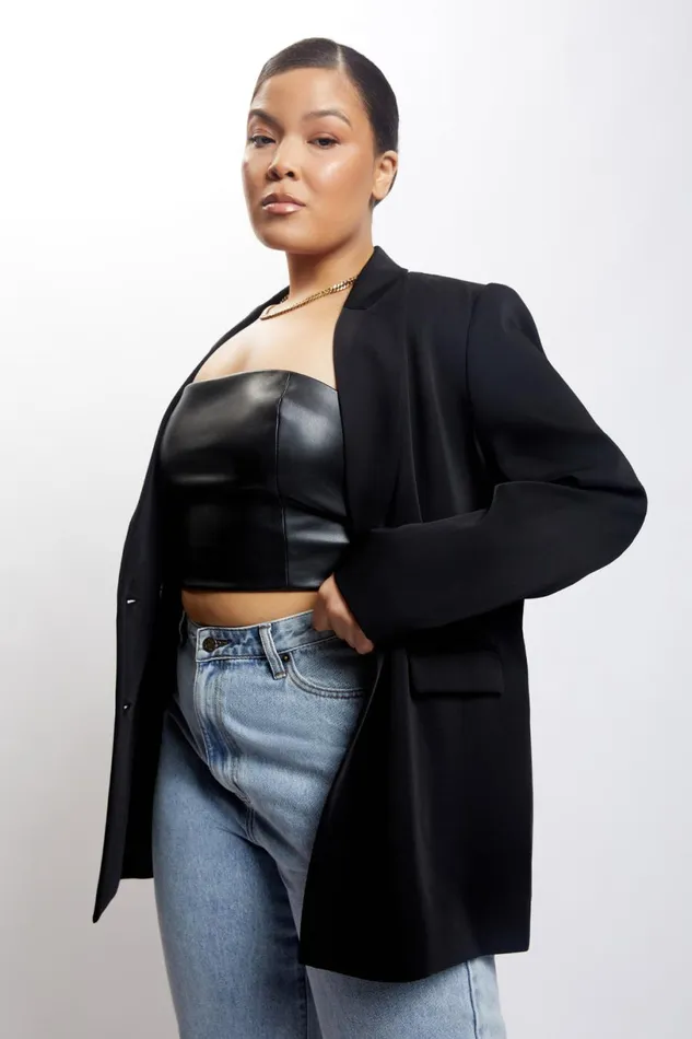 Meshki Blazers Women Madison Oversized Blazer 8211 Black Black