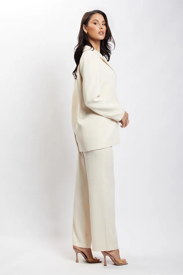 Meshki Blazers Women Madison Oversized Blazer 8211 Cream Cream