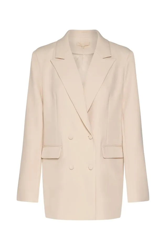 Meshki Blazers Women Madison Oversized Blazer 8211 Cream Cream