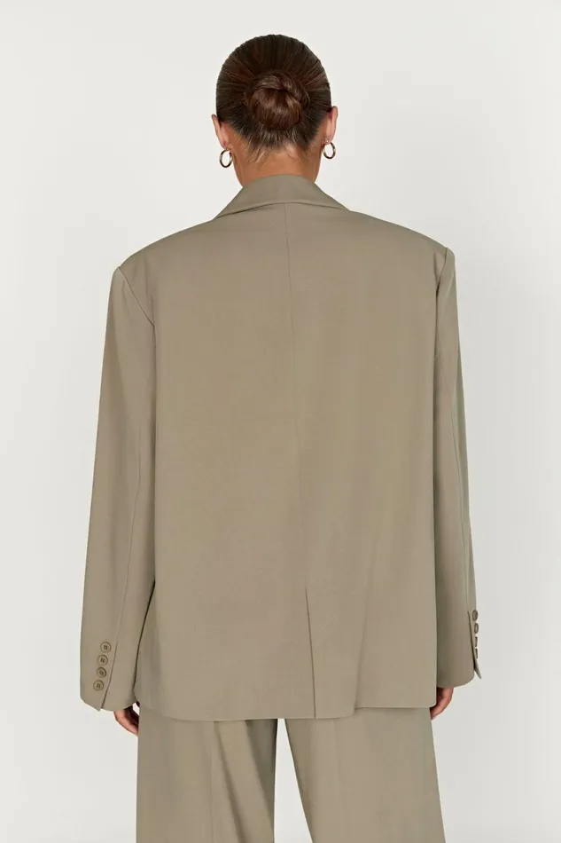 Meshki Blazers Women Simone Oversized Blazer 8211 Olive Olive