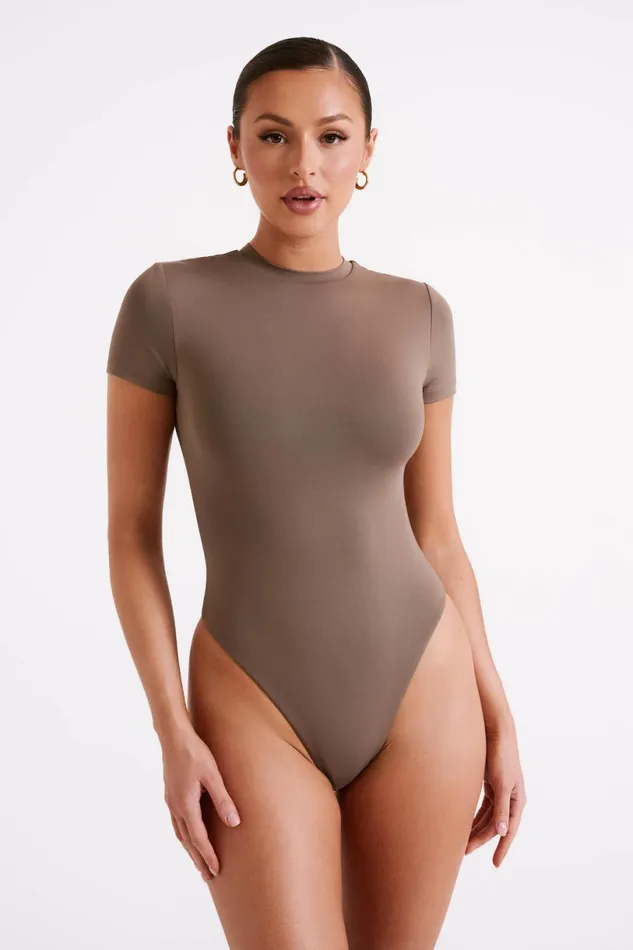 Meshki Bodysuits Women Francesca Crew Neck Short Sleeve Bodysuit 8211 Coco Coco Meshki Bodysuits Women Francesca Crew Neck Short Sleeve Bodysuit 8211 Coco Coco