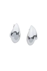 Meshki Bridesmaids Women Zadie Double Teardrop Earrings 8211 Silver Silver