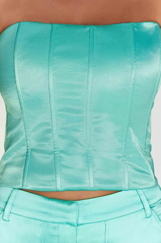 Meshki Corsets Women Amaya Lace Up Corset Top 8211 Mint Mint Meshki Corsets Women Amaya Lace Up Corset Top 8211 Mint Mint