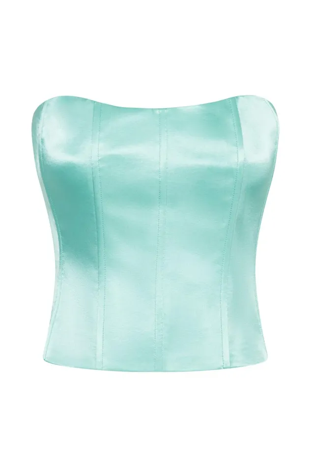 Meshki Corsets Women Amaya Lace Up Corset Top 8211 Mint Mint Meshki Corsets Women Amaya Lace Up Corset Top 8211 Mint Mint