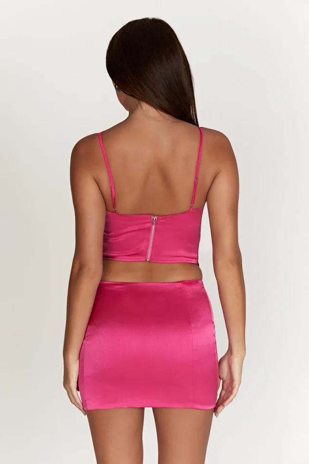 Meshki Corsets Women Desirie Longline Corset Top 8211 Fuchsia Fuchsia Meshki Corsets Women Desirie Longline Corset Top 8211 Fuchsia Fuchsia