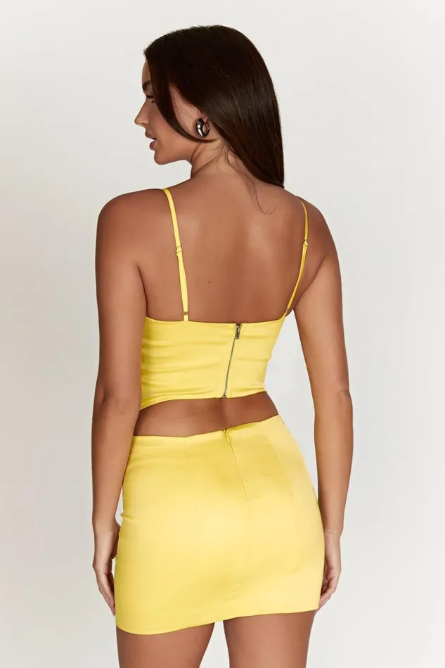 Meshki Corsets Women Desirie Longline Corset Top 8211 Lemon Lemon Meshki Corsets Women Desirie Longline Corset Top 8211 Lemon Lemon