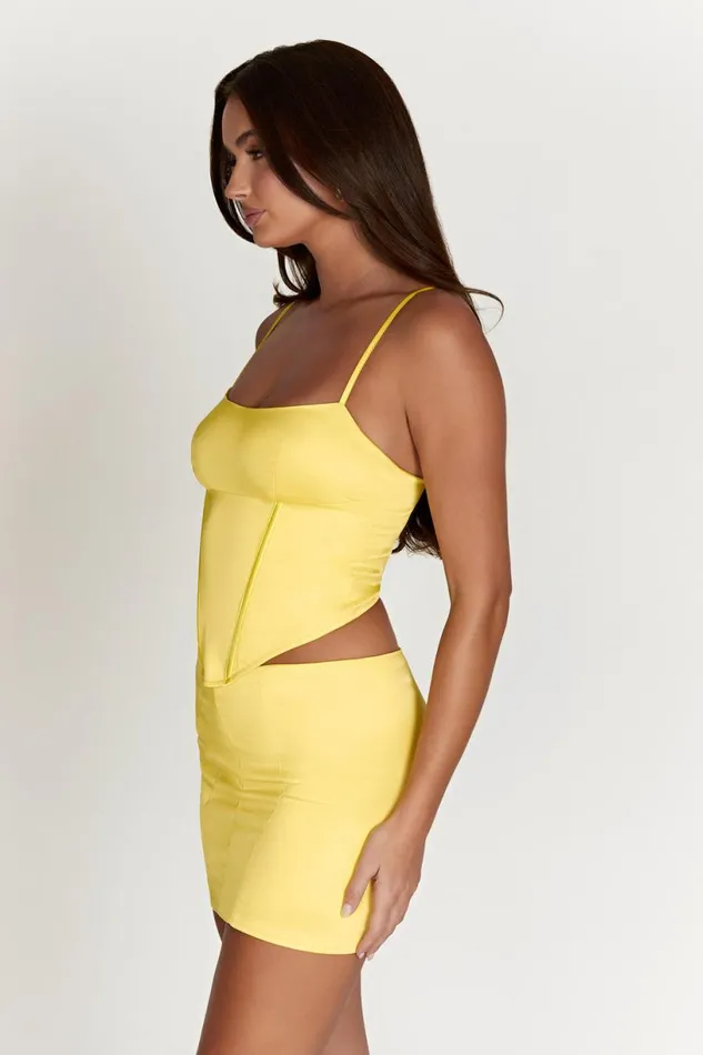 Meshki Corsets Women Desirie Longline Corset Top 8211 Lemon Lemon Meshki Corsets Women Desirie Longline Corset Top 8211 Lemon Lemon