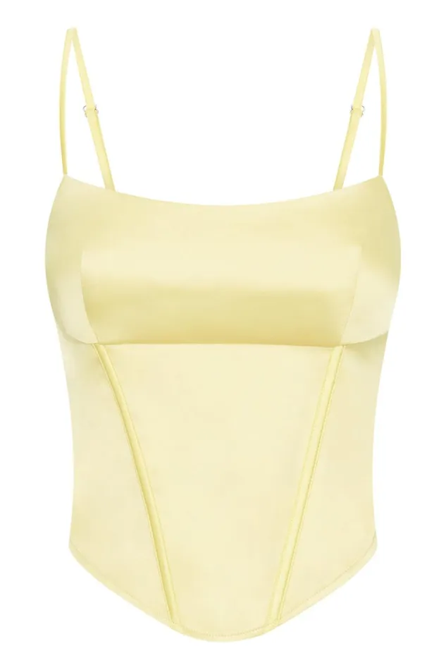 Meshki Corsets Women Desirie Longline Corset Top 8211 Lemon Lemon Meshki Corsets Women Desirie Longline Corset Top 8211 Lemon Lemon