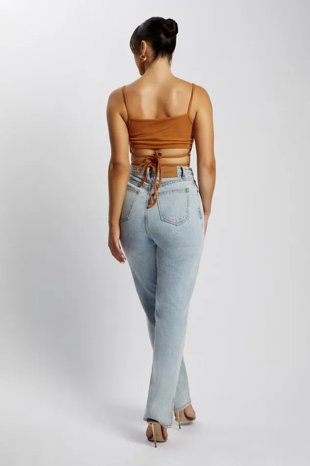 Meshki Crop Tops Women Ayesha Cut Out Singlet 8211 Biscuit Biscuit Meshki Crop Tops Women Ayesha Cut Out Singlet 8211 Biscuit Biscuit