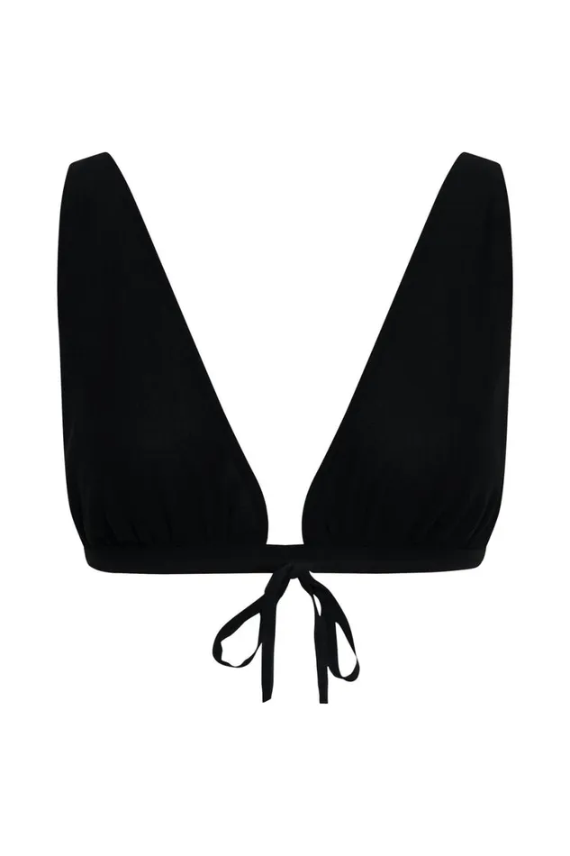 Meshki Crop Tops Women Daisie Chiffon Top 8211 Black Black