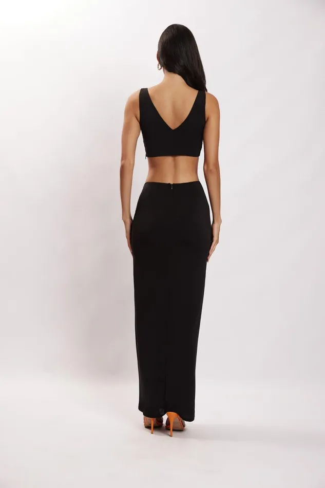 Meshki Crop Tops Women Jacqui Triangle Hardware Crop Top 8211 Black Black Meshki Crop Tops Women Jacqui Triangle Hardware Crop Top 8211 Black Black