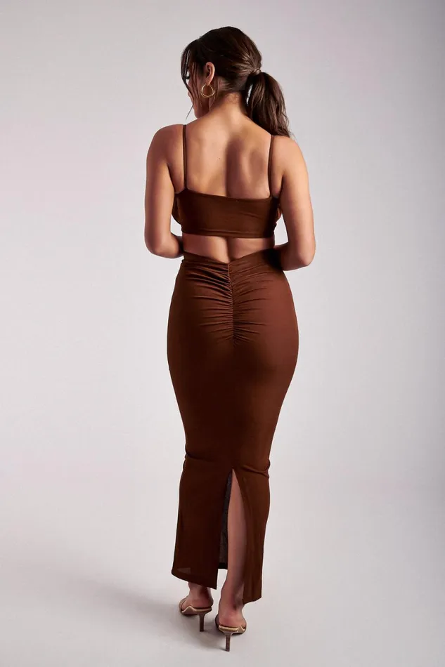 Meshki Crop Tops Women Jordan Ruched Front V Front Top 8211 Ginger Ginger Meshki Crop Tops Women Jordan Ruched Front V Front Top 8211 Ginger Ginger