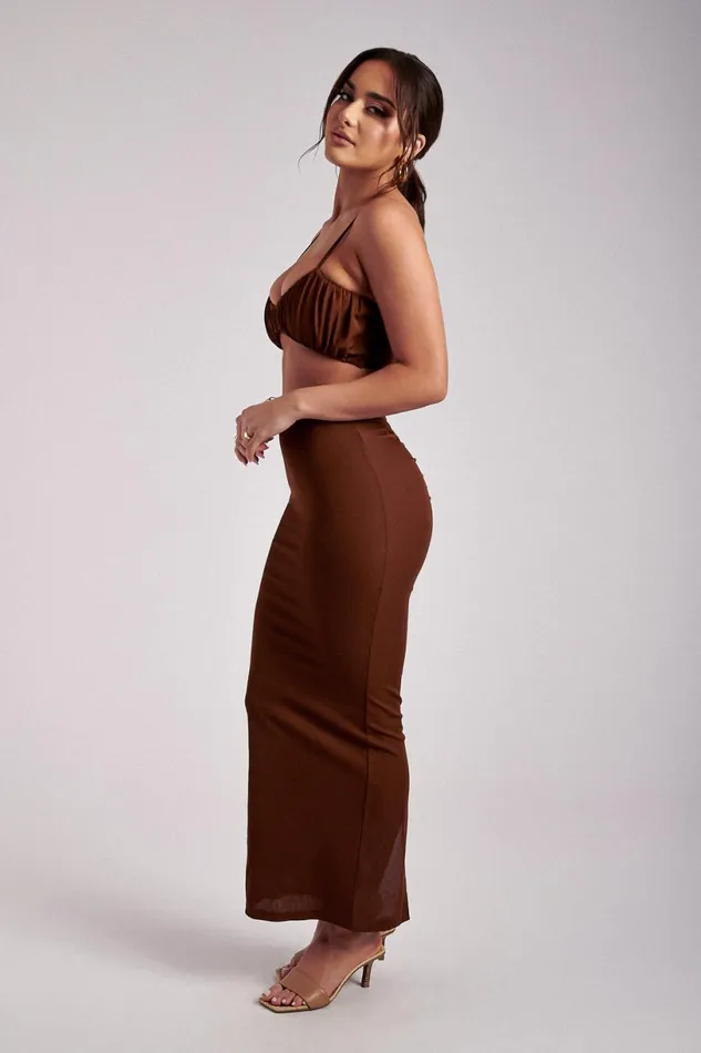 Meshki Crop Tops Women Jordan Ruched Front V Front Top 8211 Ginger Ginger Meshki Crop Tops Women Jordan Ruched Front V Front Top 8211 Ginger Ginger