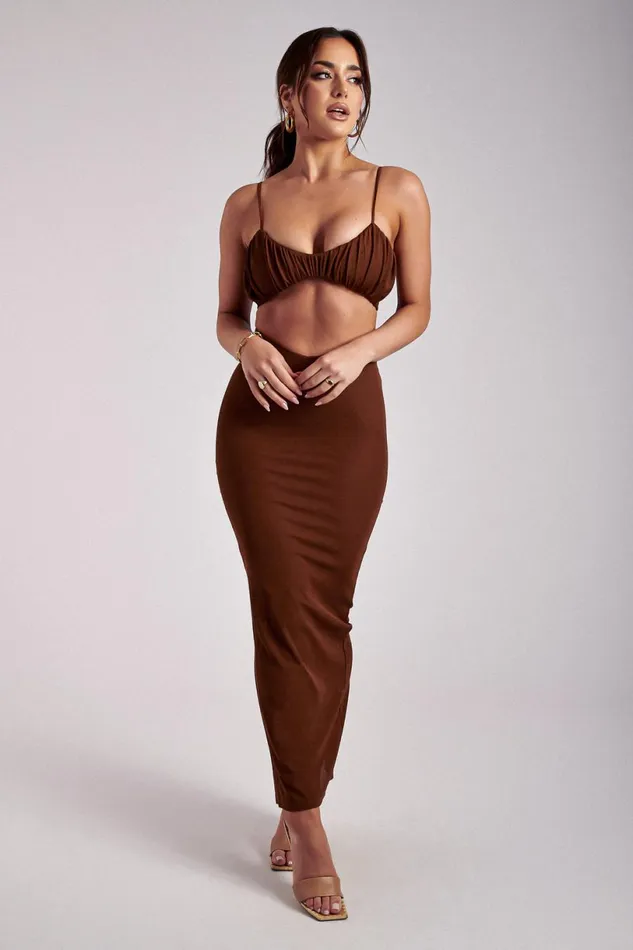 Meshki Crop Tops Women Jordan Ruched Front V Front Top 8211 Ginger Ginger Meshki Crop Tops Women Jordan Ruched Front V Front Top 8211 Ginger Ginger