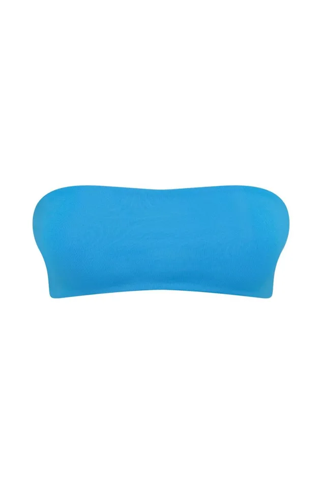 Meshki Crop Tops Women Mackenzie Bandeau 8211 Cyan Blue Cyanblue Meshki Crop Tops Women Mackenzie Bandeau 8211 Cyan Blue Cyanblue