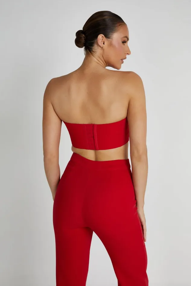 Meshki Crop Tops Women Paloma Rose Crop Top 8211 Red Red