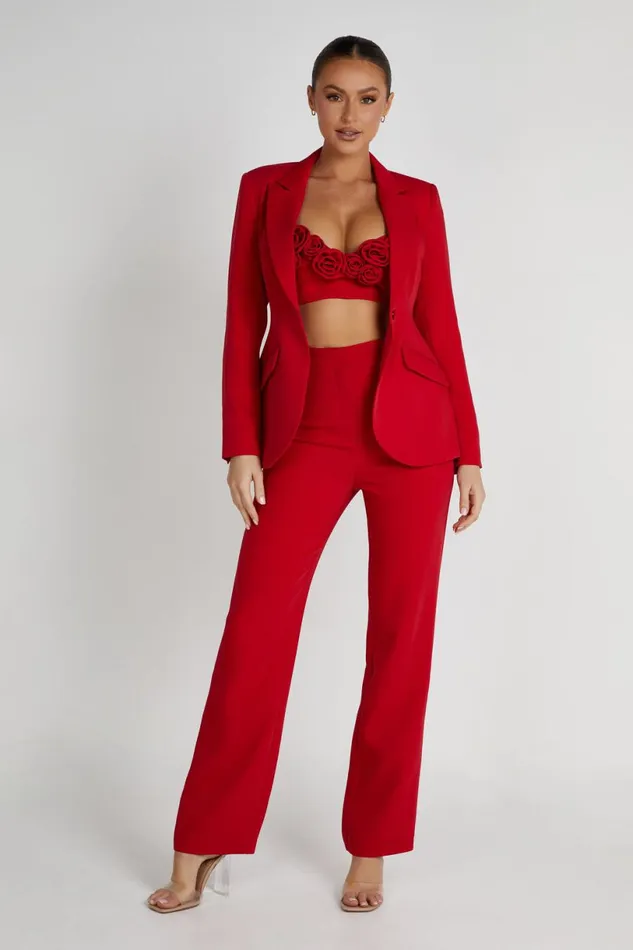 Meshki Crop Tops Women Paloma Rose Crop Top 8211 Red Red
