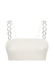 Meshki Crop Tops Women Pyper Ring Crop Top 8211 Beige Beige
