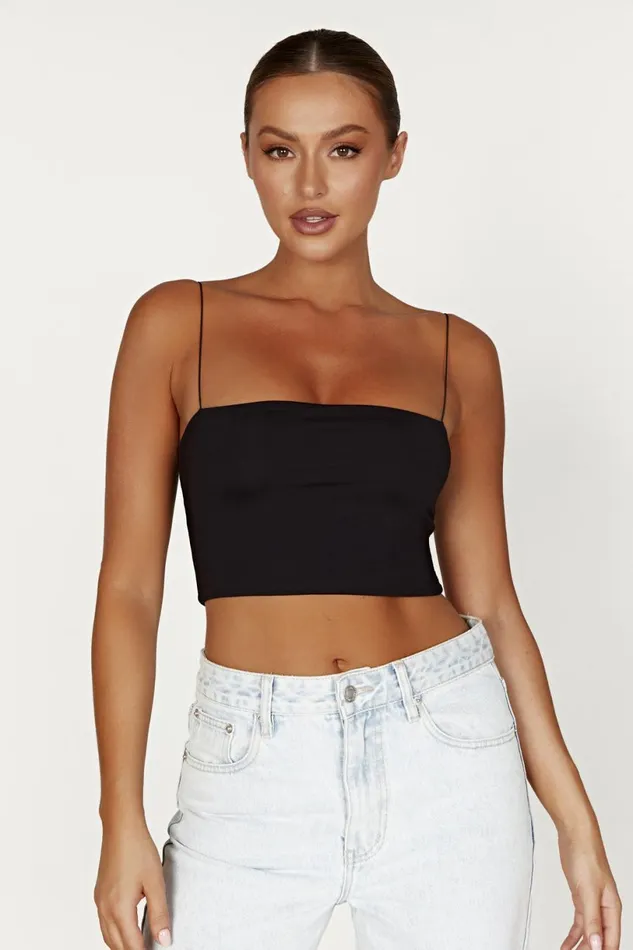 Meshki Crop Tops Women Yvonne Cami Crop Top 8211 Black Black