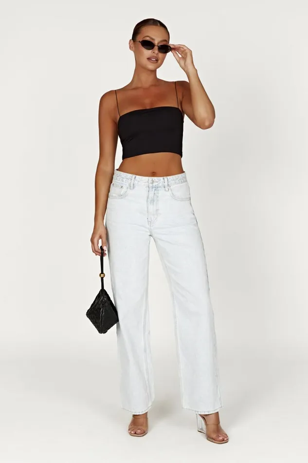 Meshki Crop Tops Women Yvonne Cami Crop Top 8211 Black Black