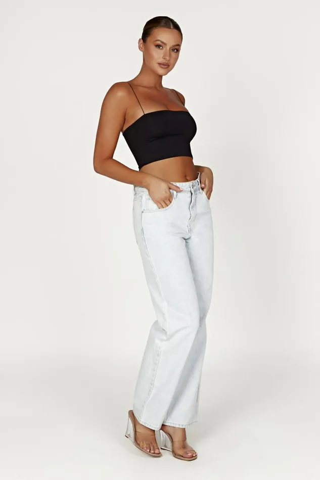 Meshki Crop Tops Women Yvonne Cami Crop Top 8211 Black Black