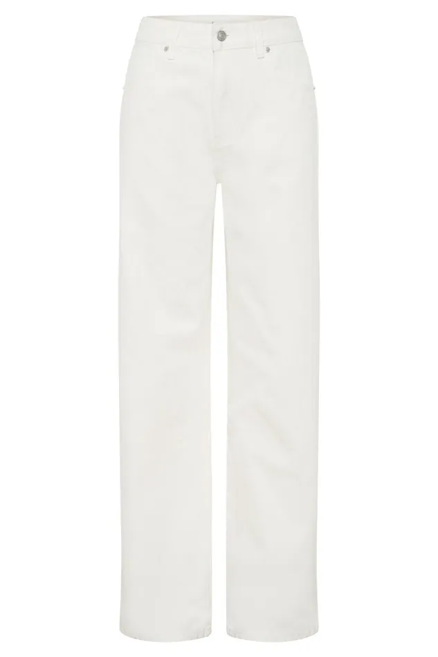 Meshki Denim Women Ainsley Mid Rise Jean 8211 Ecru Ecru