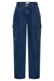Meshki Denim Women Jagger Relaxed Denim Jean 8211 Dark Blue Darkblue