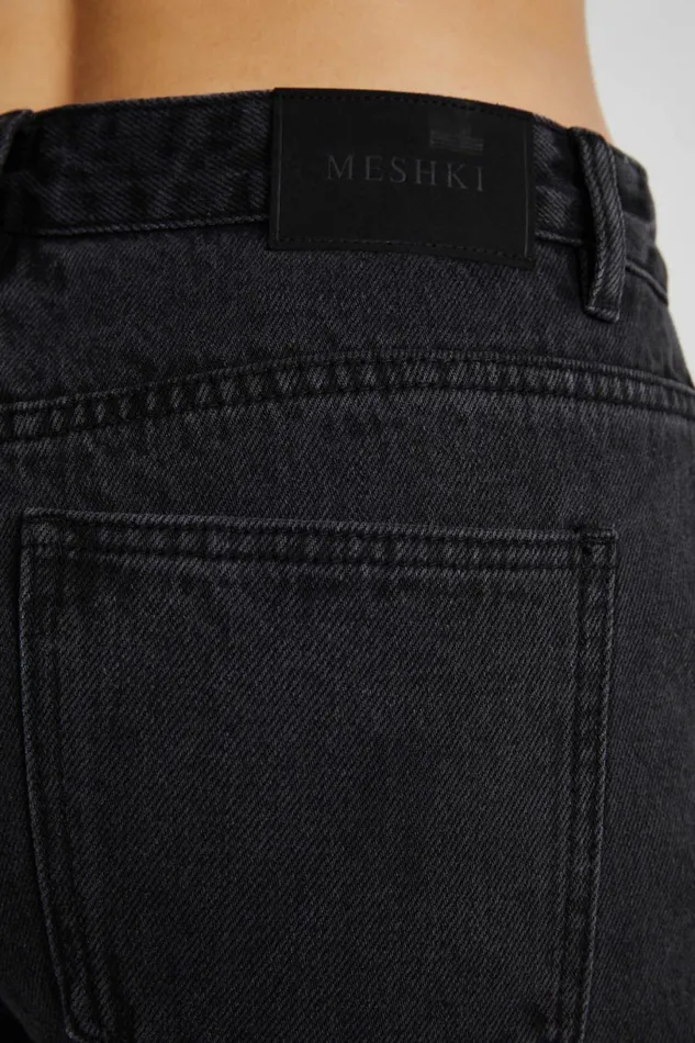 Meshki Denim Women Jagger Relaxed Denim Jean 8211 Washed Black Washedblack