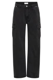 Meshki Denim Women Jagger Relaxed Denim Jean 8211 Washed Black Washedblack