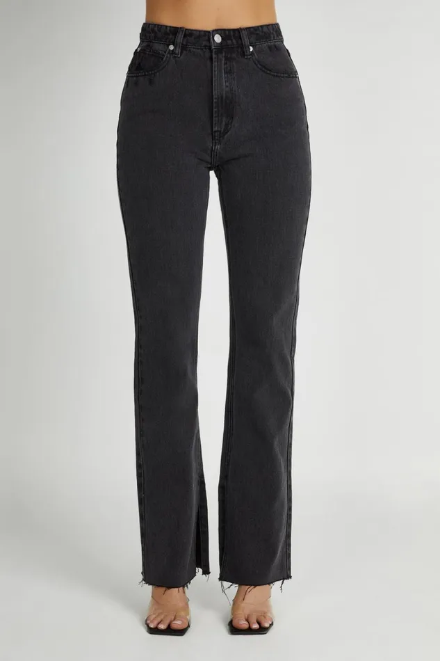Meshki Denim Women Lauren Straight Leg Jeans 8211 Washed Black Washedblack Meshki Denim Women Lauren Straight Leg Jeans 8211 Washed Black Washedblack