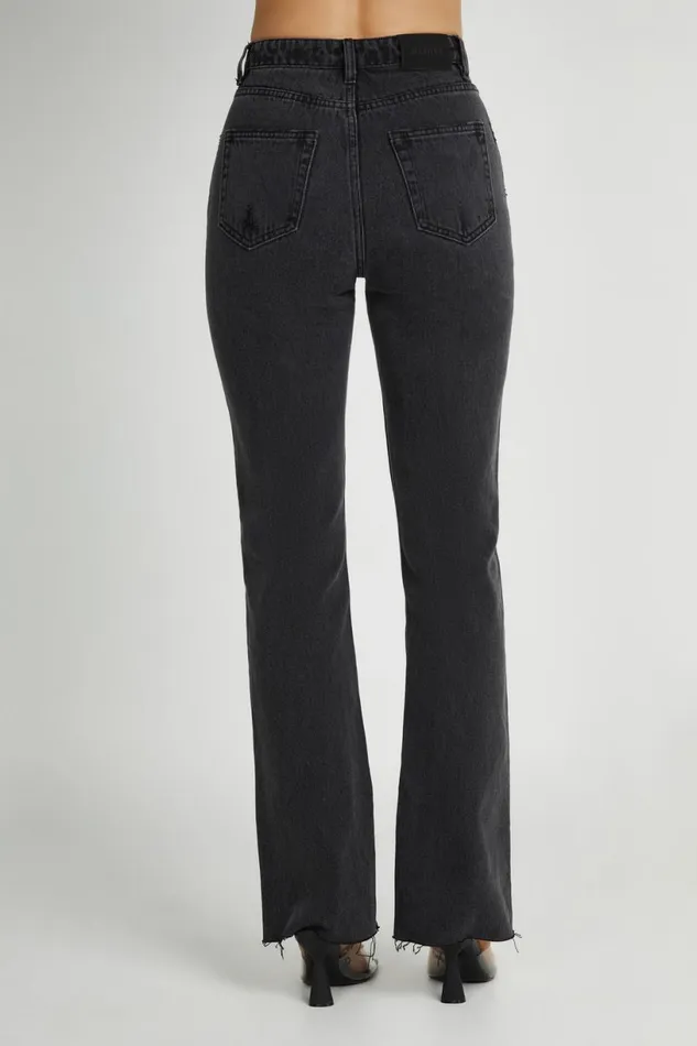 Meshki Denim Women Lauren Straight Leg Jeans 8211 Washed Black Washedblack Meshki Denim Women Lauren Straight Leg Jeans 8211 Washed Black Washedblack