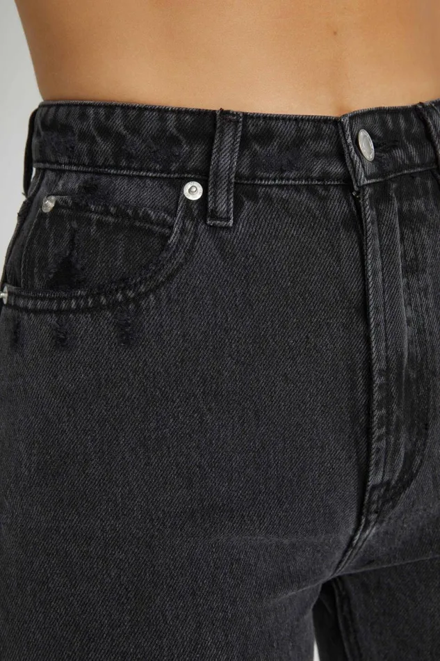 Meshki Denim Women Lauren Straight Leg Jeans 8211 Washed Black Washedblack Meshki Denim Women Lauren Straight Leg Jeans 8211 Washed Black Washedblack