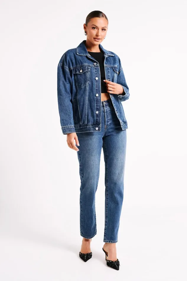 Meshki Denim Women Mattea Denim Jeans 8211 Dark Blue Darkblue