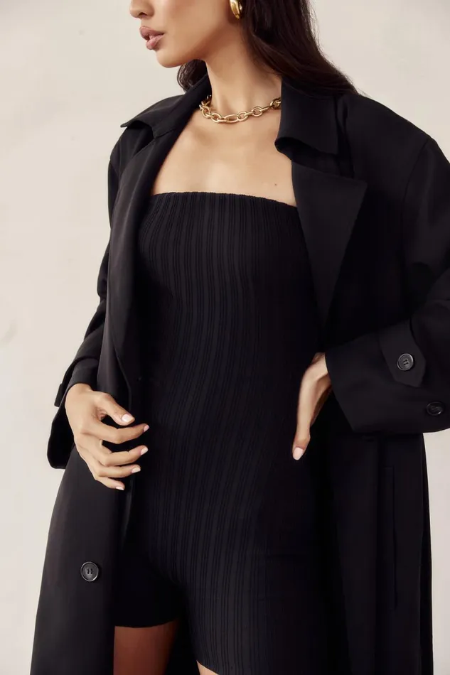 Meshki Maternity Dresses Women Ginny Strapless Knitted Playsuit 8211 Black Black Meshki Maternity Dresses Women Ginny Strapless Knitted Playsuit 8211 Black Black