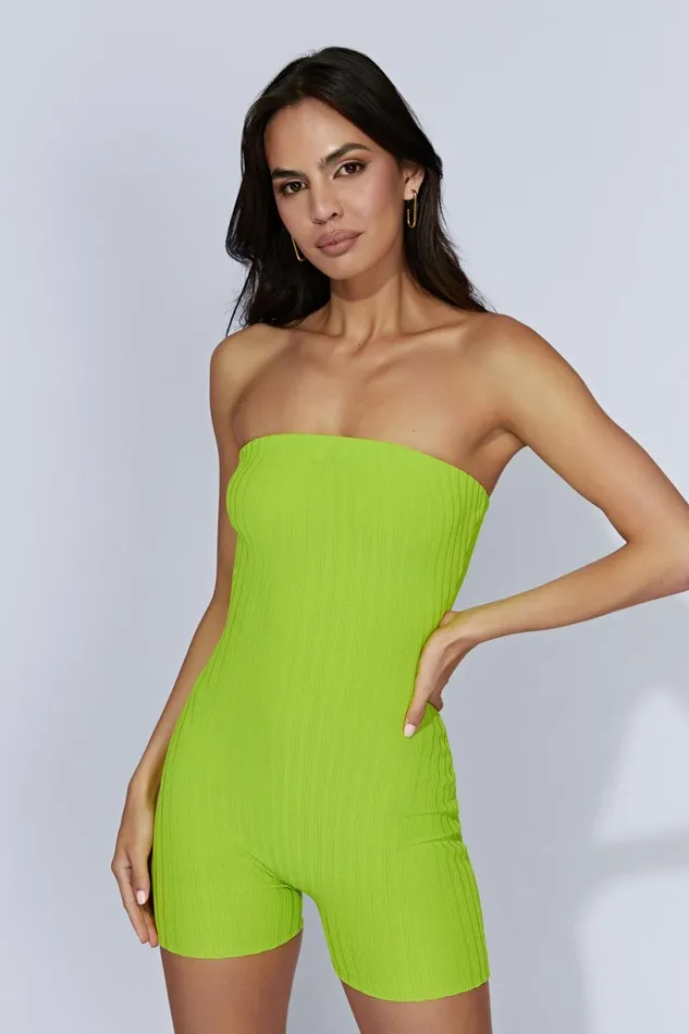 Meshki Maternity Dresses Women Ginny Strapless Knitted Playsuit 8211 Fresh Green Freshgreen Meshki Maternity Dresses Women Ginny Strapless Knitted Playsuit 8211 Fresh Green Freshgreen