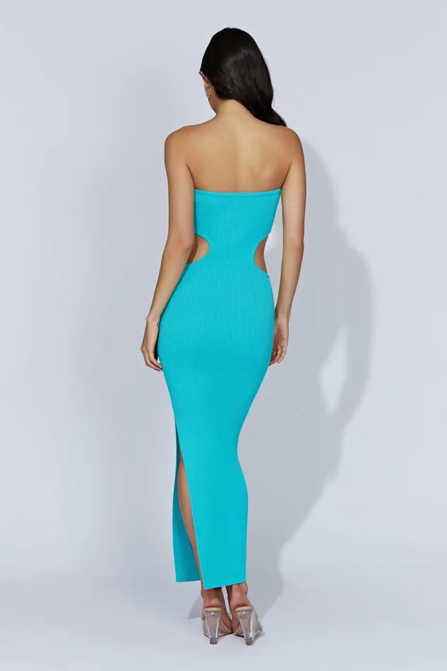 Meshki Maternity Dresses Women Kori Knit Bandeau Maxi Dress 8211 Aquamarine Aquamarine Meshki Maternity Dresses Women Kori Knit Bandeau Maxi Dress 8211 Aquamarine Aquamarine