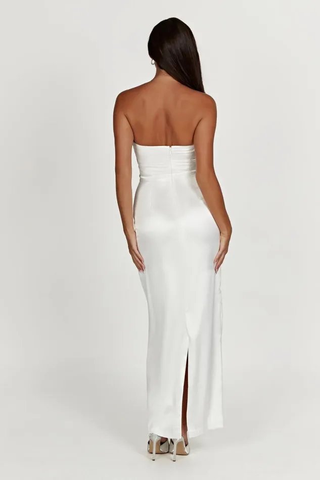 Meshki Maxi Dresses Women Alanis Strapless Maxi Dress 8211 White White