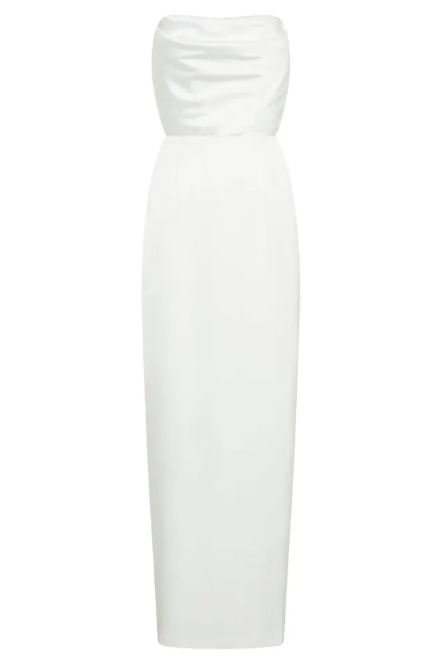 Meshki Maxi Dresses Women Alanis Strapless Maxi Dress 8211 White White