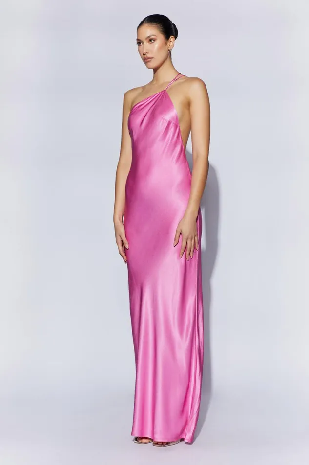 Meshki Maxi Dresses Women Alena One Shoulder Maxi Dress 8211 Pink Pink Meshki Maxi Dresses Women Alena One Shoulder Maxi Dress 8211 Pink Pink