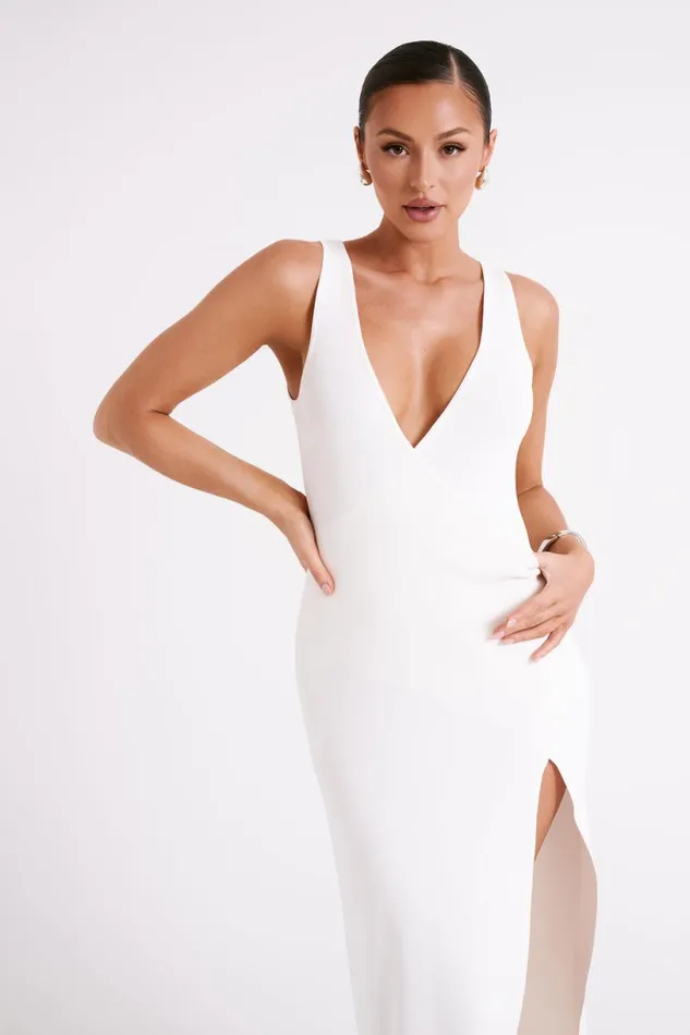 Meshki Maxi Dresses Women Araminta Knit Maxi Dress 8211 White White