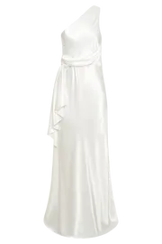 Meshki Maxi Dresses Women Calliope One Shoulder Maxi Dress 8211 White White