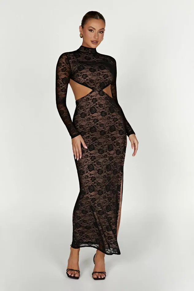 Meshki Maxi Dresses Women Callista Lace Maxi Dress 8211 Black Black