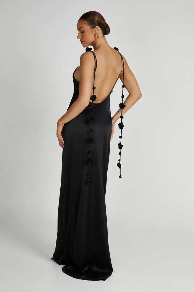 Meshki Maxi Dresses Women Elenora Rose Gown 8211 Black Black