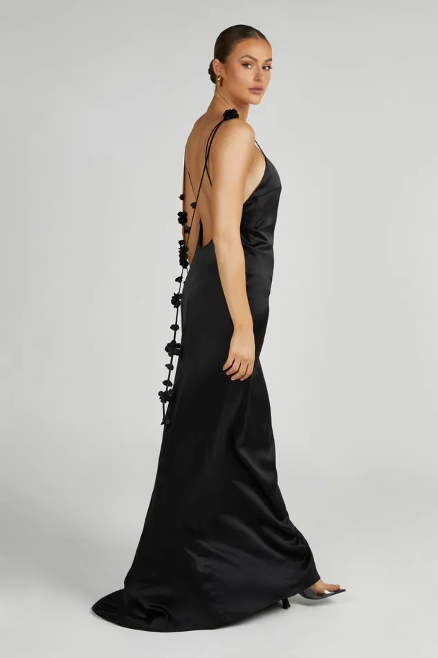 Meshki Maxi Dresses Women Elenora Rose Gown 8211 Black Black