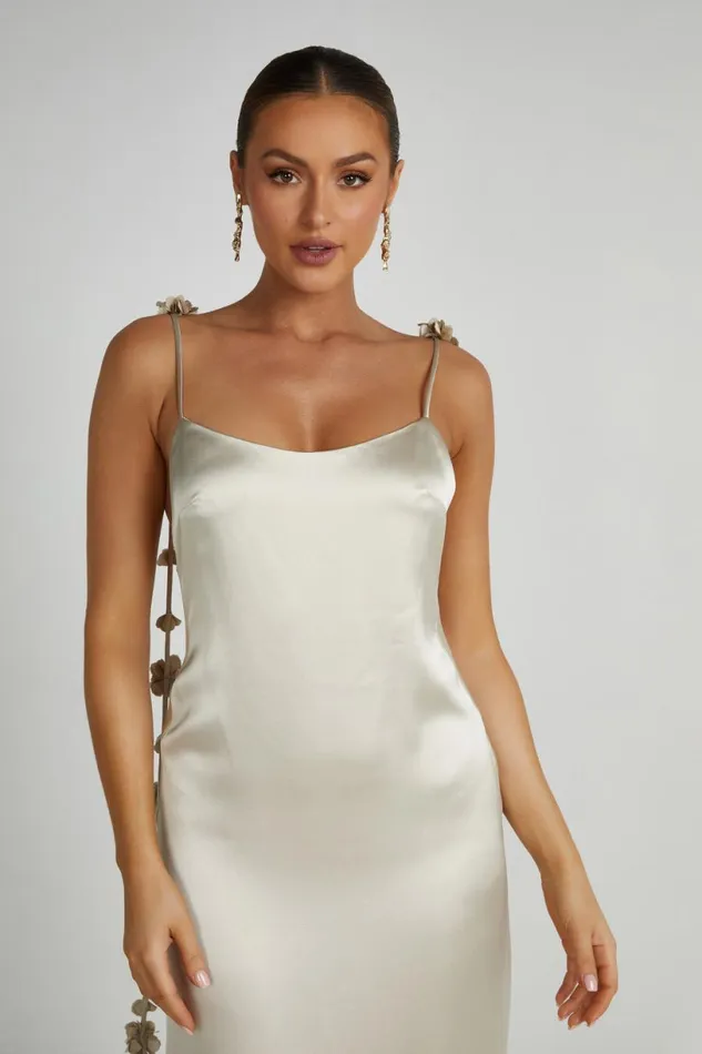 Meshki Maxi Dresses Women Elenora Rose Gown 8211 Champagne Champagne