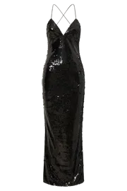Meshki Maxi Dresses Women Gracie Sequin Maxi Dress 8211 Black Black