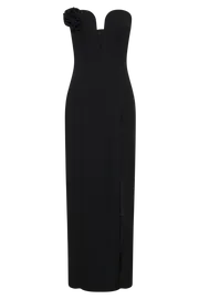 Meshki Maxi Dresses Women Haven Strapless Rose Maxi Dress 8211 Black Black